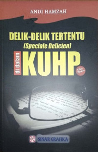 Image of DELIK-DELIK TERTENTU (Speciale Delicter) di dalam KUHP