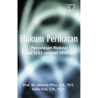 Image of HUKUM PERIKATAN PENJELASAN MAKNA PASAL 1233 SAMPAI 1456 BW